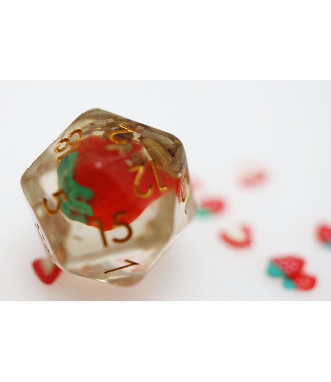 RPG Dice Set: Wild Strawberries
