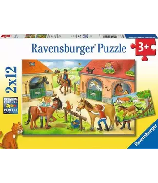 Ravensburger Vakantie op de Manege (2x 12 Stukjes)
