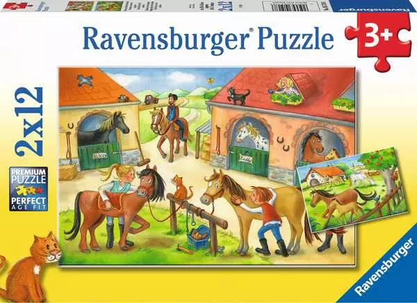 Ravensburger Vakantie op de Manege (2x 12 Stukjes)