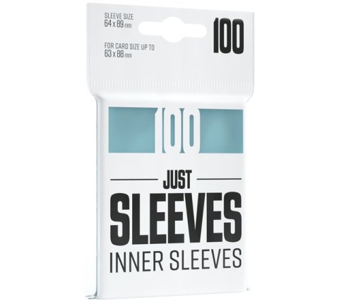 Gamegenic Just Sleeves: Inner Sleeves (100 Sleeves)