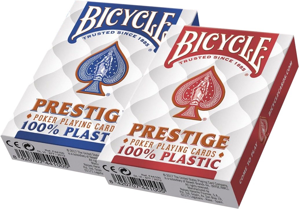 Bicycle Prestige Rider Back (100% Plastic Jumbo Index) - Speelkaarten