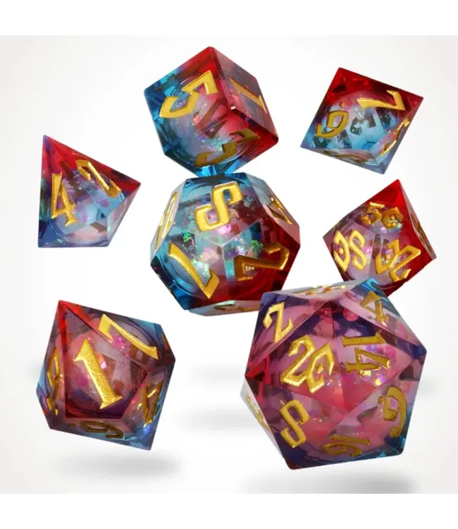 RPG Dice Set - CritStones: Fire & Ice Liquid Core