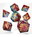 Glassstaff RPG Dice Set - CritStones: Fire & Ice Liquid Core