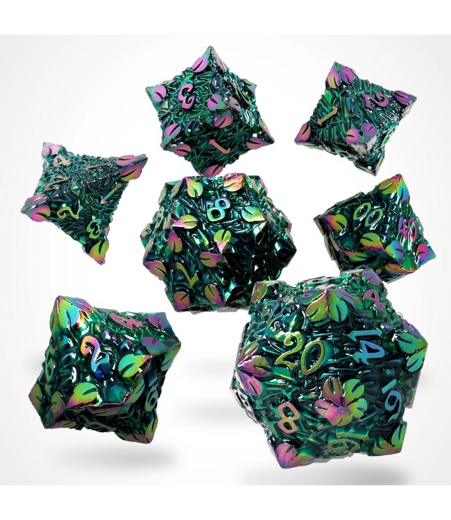 Glassstaff RPG Dice Set - CritStones: Wildgrove Relics Metal