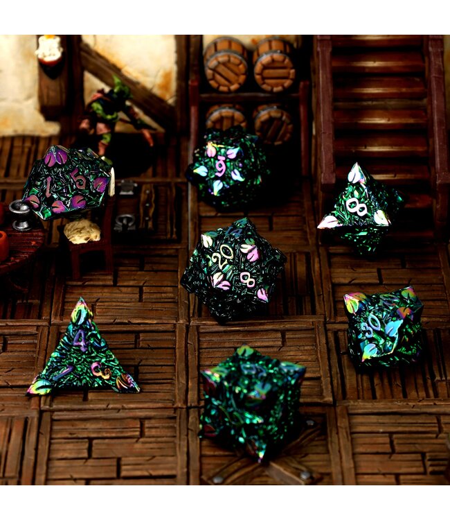 RPG Dice Set - CritStones: Wildgrove Relics Metal