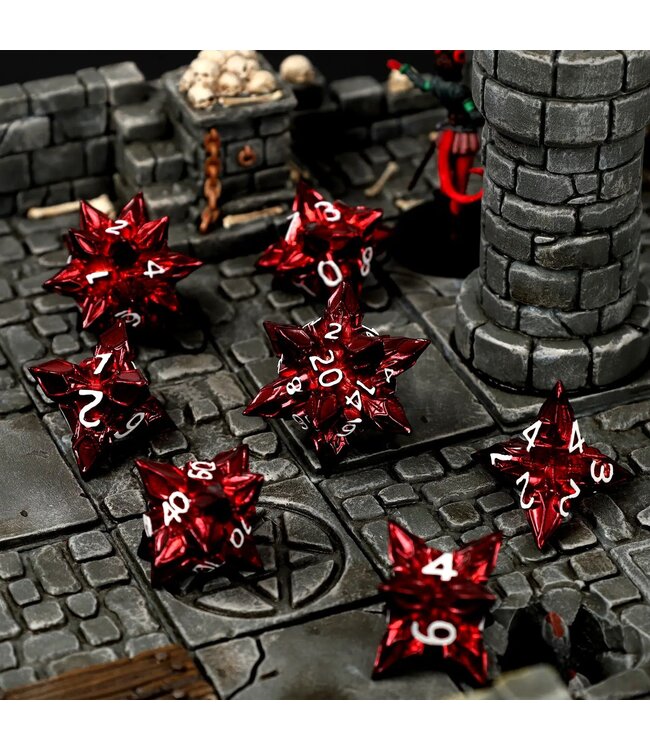 RPG Dice Set - CritStones: Bane's Inferno Metal