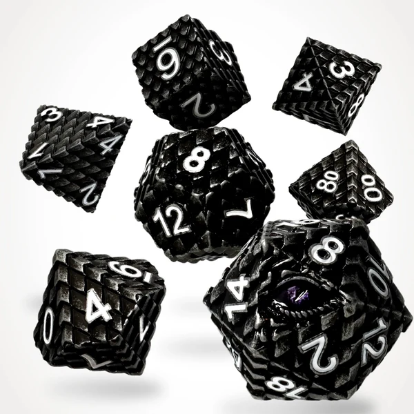 Glassstaff RPG Dice Set - CritStones: Voidraxius Metal