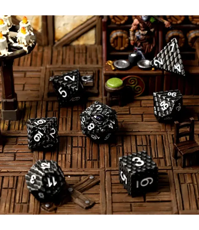RPG Dice Set - CritStones: Voidraxius Metal