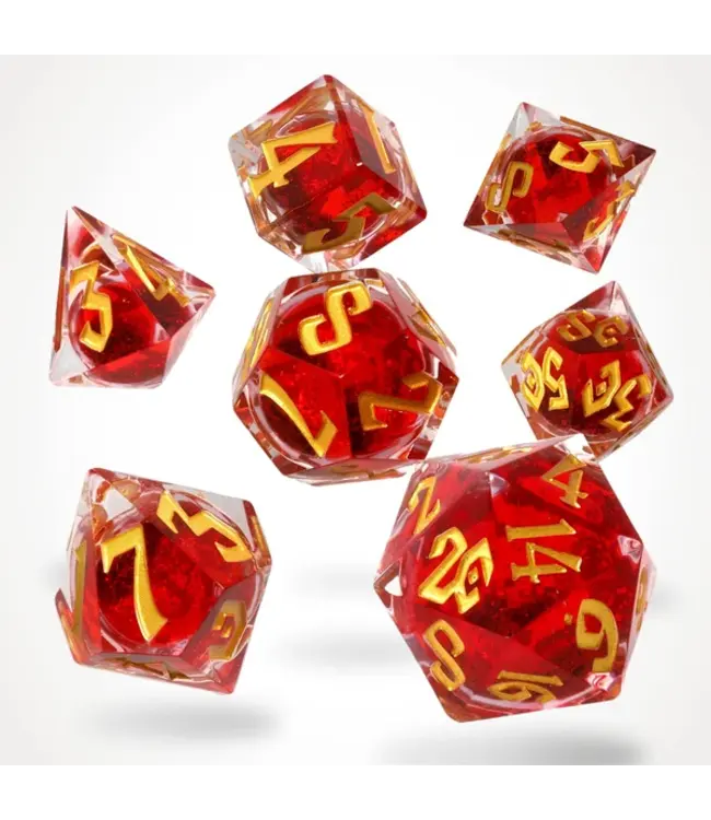 RPG Dice Set - CritStones: Hemomancy Liquid Core