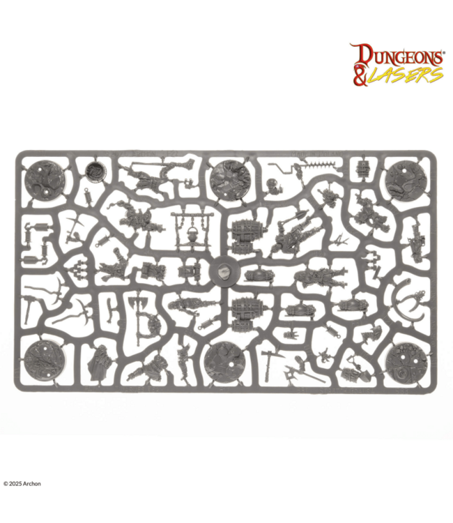 Dungeons & Lasers - Dwarven Miners - Miniatures