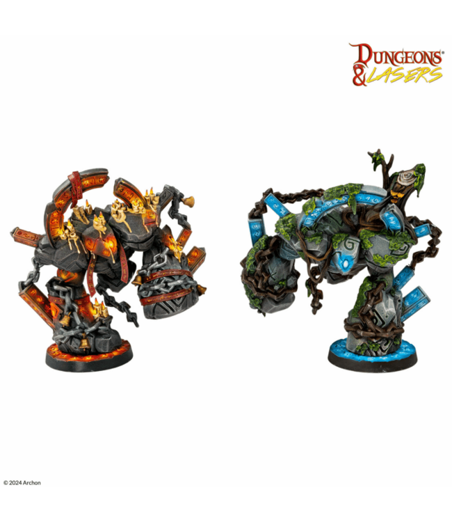 Dungeons & Lasers -Runic Golems - Miniatures