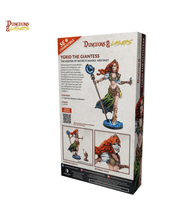 Dungeons & Lasers - Ygrid the Giantess - Miniatures