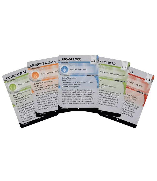 Dungeons & Dragons: Spells Reference Cards – Levels 2–3