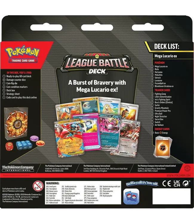 Pokémon TCG: Mega Lucario ex League Battle Deck