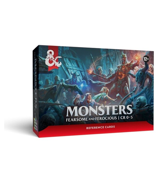 Wizards of the Coast Dungeons & Dragons Reference Cards: Monsters – Fearsome and Ferocious CR 0-5