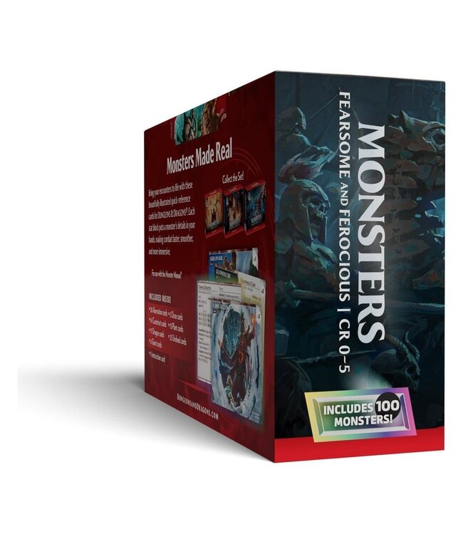 Dungeons & Dragons Reference Cards: Monsters – Fearsome and Ferocious CR 0-5