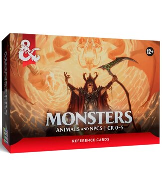 Wizards of the Coast Dungeons & Dragons Reference Cards: Monsters – Animals and NPCs CR 0-5