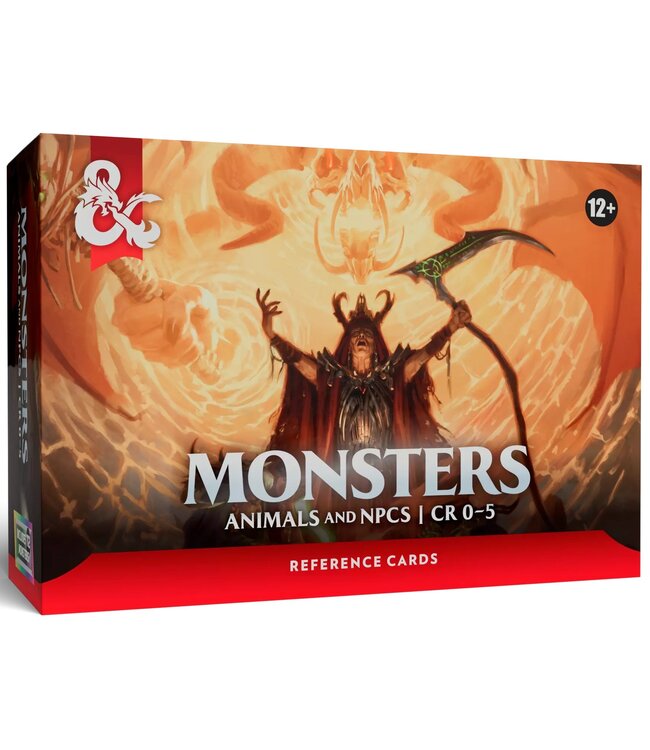 Wizards of the Coast Dungeons & Dragons Reference Cards: Monsters – Animals and NPCs CR 0-5