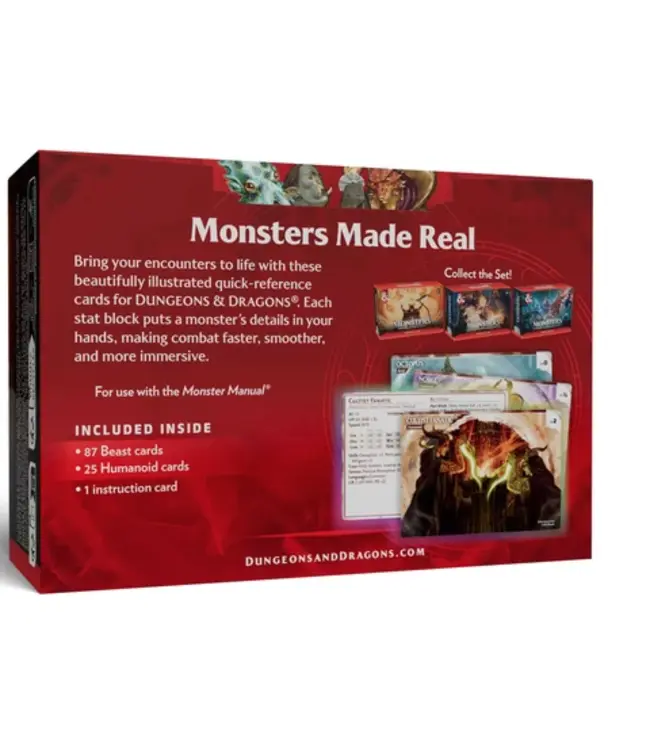 Dungeons & Dragons Reference Cards: Monsters – Animals and NPCs CR 0-5
