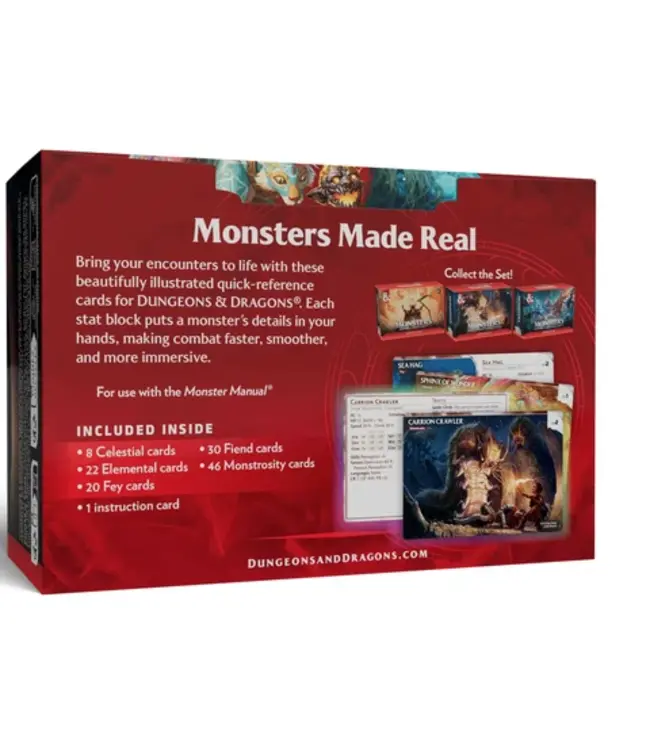 Dungeons & Dragons Reference Cards: Monsters – Mystical and Menacing CR 0-5
