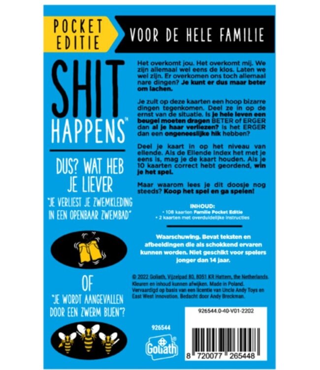 Shit Happens Pocket: Familie Editie (NL) - Party game