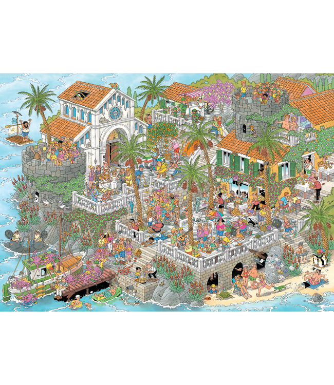 Jan van Haasteren: Leve de Middellandse Zee! (2000 Stukjes) - Puzzel