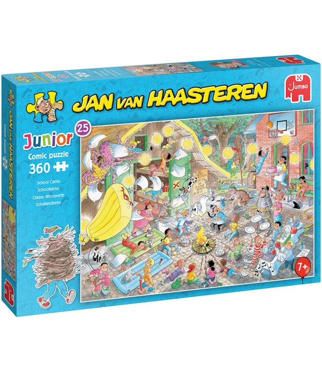 Jan van Haasteren Junior 25: Schoolkamp (360 Stukjes) - Puzzel