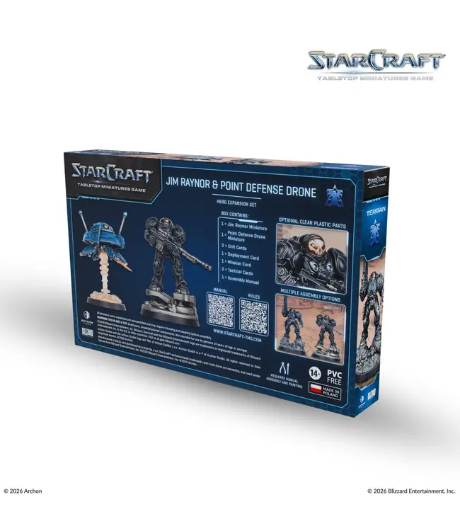 StarCraft Miniature Wargame – Terran: Jim Raynor & Point Defense Drone