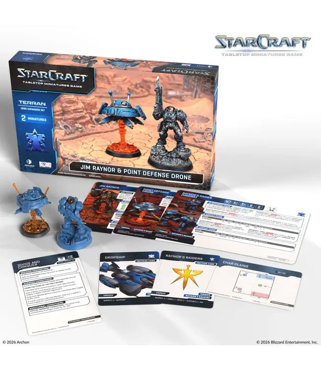 StarCraft Miniature Wargame – Terran: Jim Raynor & Point Defense Drone