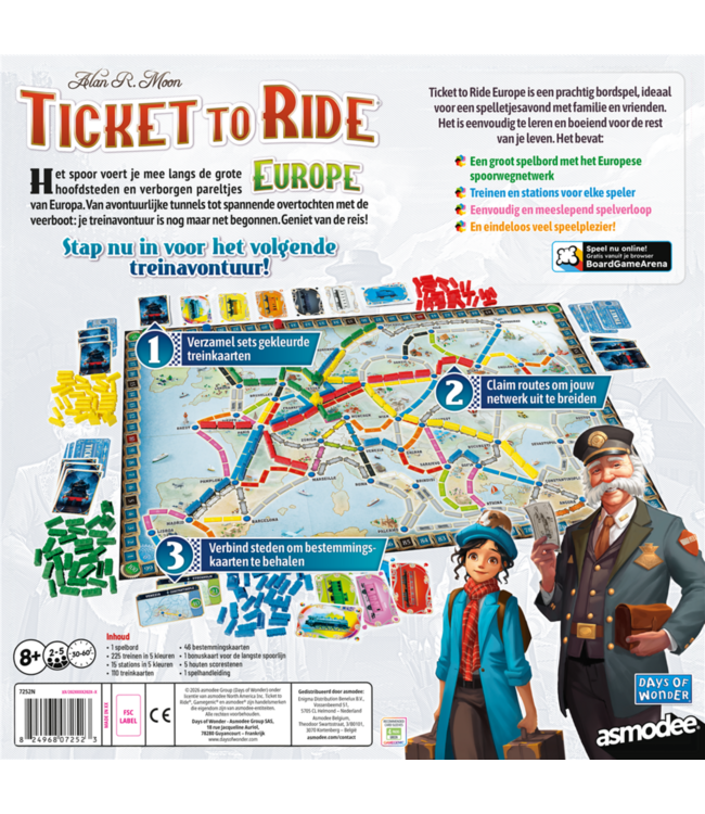 Ticket to Ride: Europe (NL) - Brettspiel