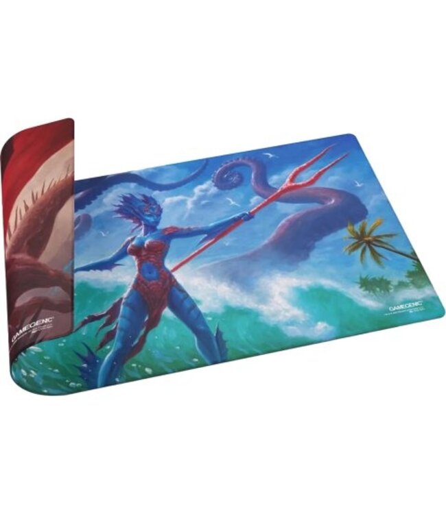 Magic: The Gathering – Reality Fracture Double-Sided Playmat – Kiora of Salt and Sand / Kiora of Fire and Ashes