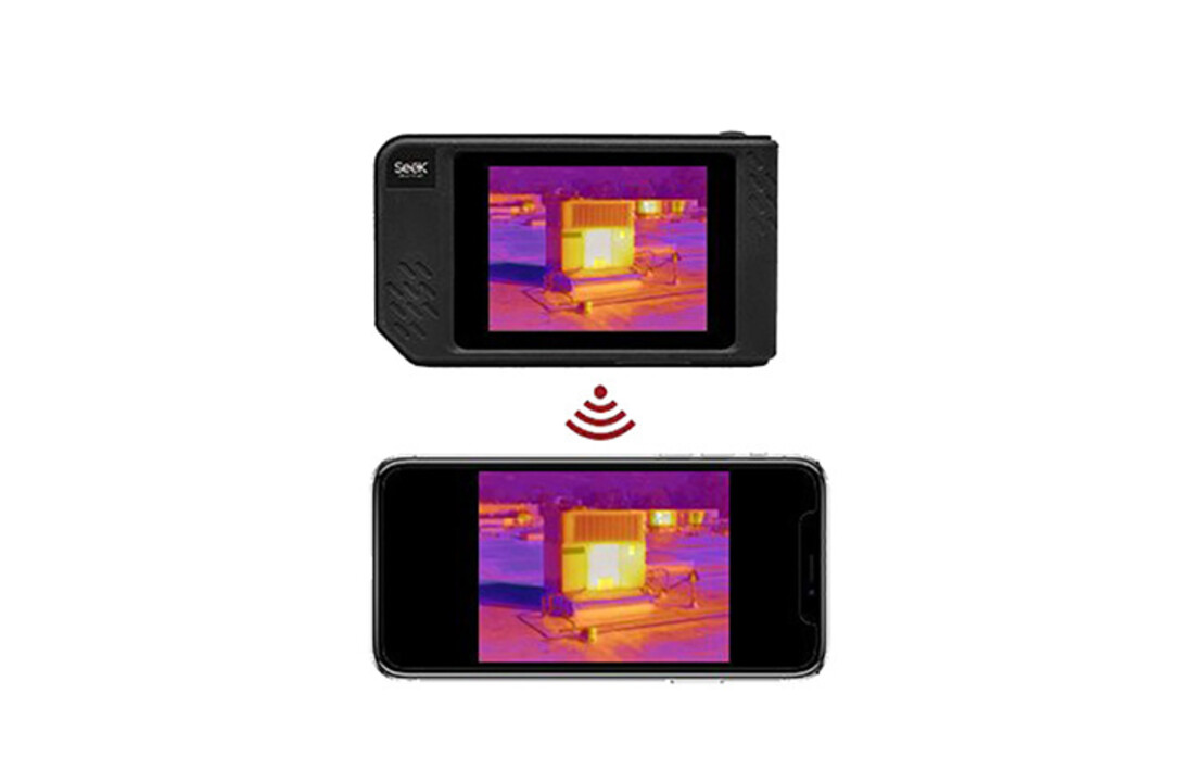 Shot Pro warmtebeeldcamera 320x240 pixels met 9Hz verversing en WiFi connectie met app