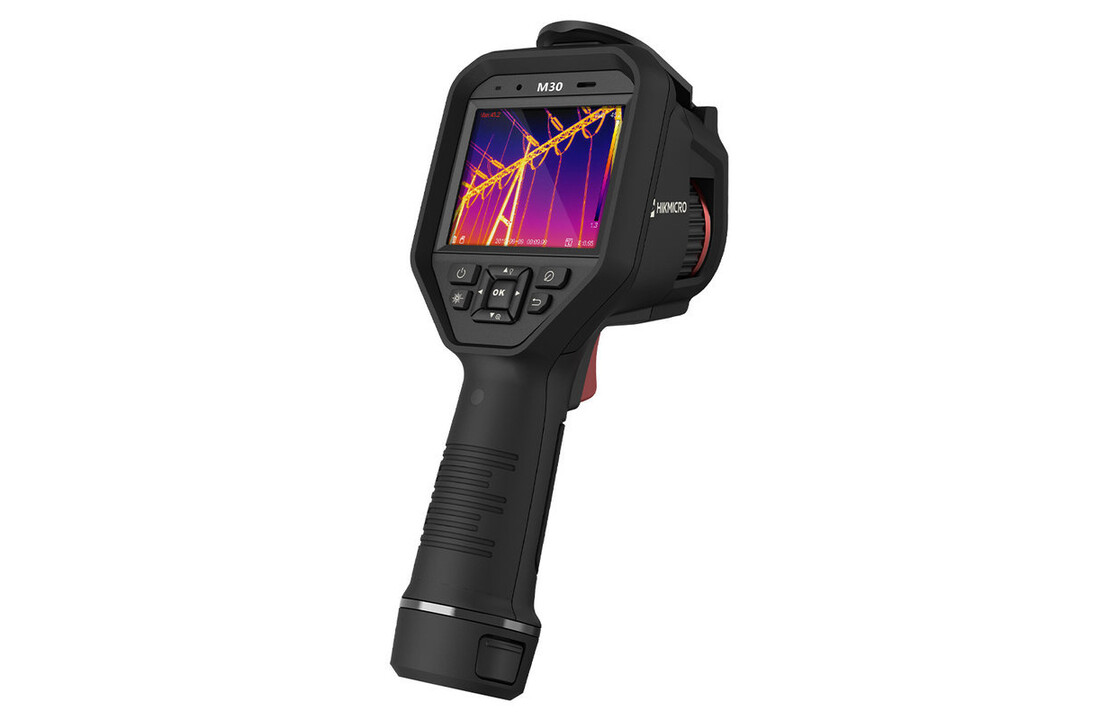 M30 Warmtebeeldcamera met 384 x 288 thermische pixels en optische camera. 25Hz beeldverversingssnelheid.