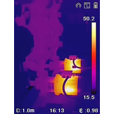 B11 met 192×144 pixels, 25Hz, WiFi en optische camera