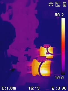 B11 met 192×144 pixels, 25Hz, WiFi en optische camera