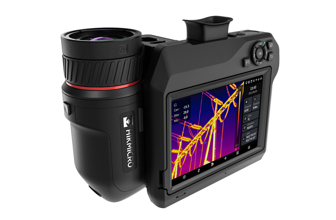 SP40H -L6 (High Temp.) met 480 x 360 therm. pixels 6°×4.5°, High Temp. -40 tot 2200℃, , NETD<30mk, 25 Hz, 8MP visible camera