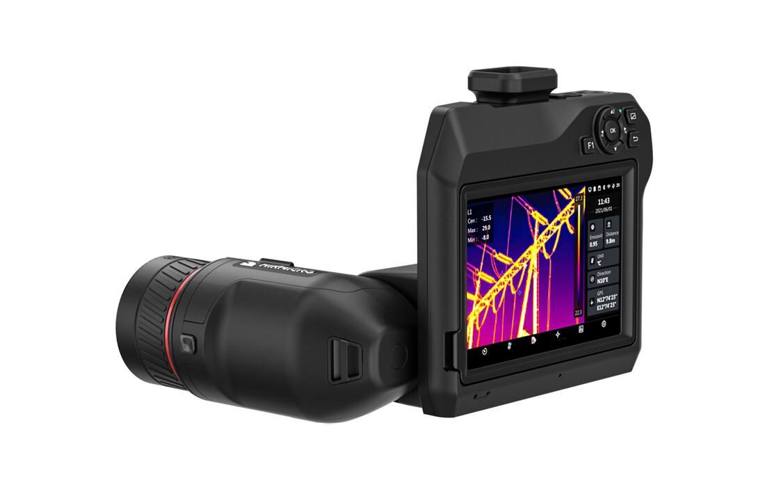 SP40H -L6 (High Temp.) met 480 x 360 therm. pixels 6°×4.5°, High Temp. -40 tot 2200℃, , NETD<30mk, 25 Hz, 8MP visible camera