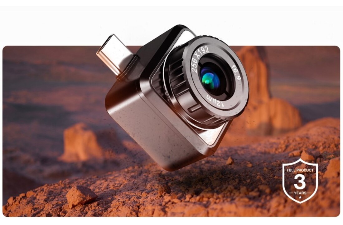Mini2Plus Warmtebeeldcamera 256x192 pixels, Focuseerbaar, 25Hz, USB-C