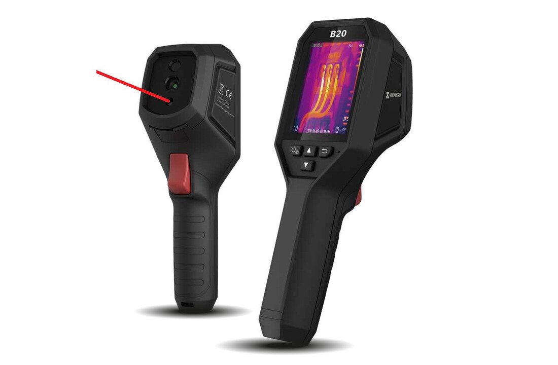 B20 Warmtebeeldcamera met 256x192 thermische pixels en optische camera 25Hz en WiFi