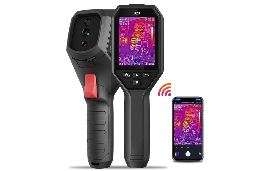 B20 Warmtebeeldcamera met 256x192 thermische pixels en optische camera 25Hz en WiFi