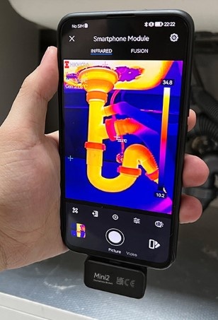 Mini2 V2 Warmtebeeldcamera 256x192 pixels, 25Hz IOS