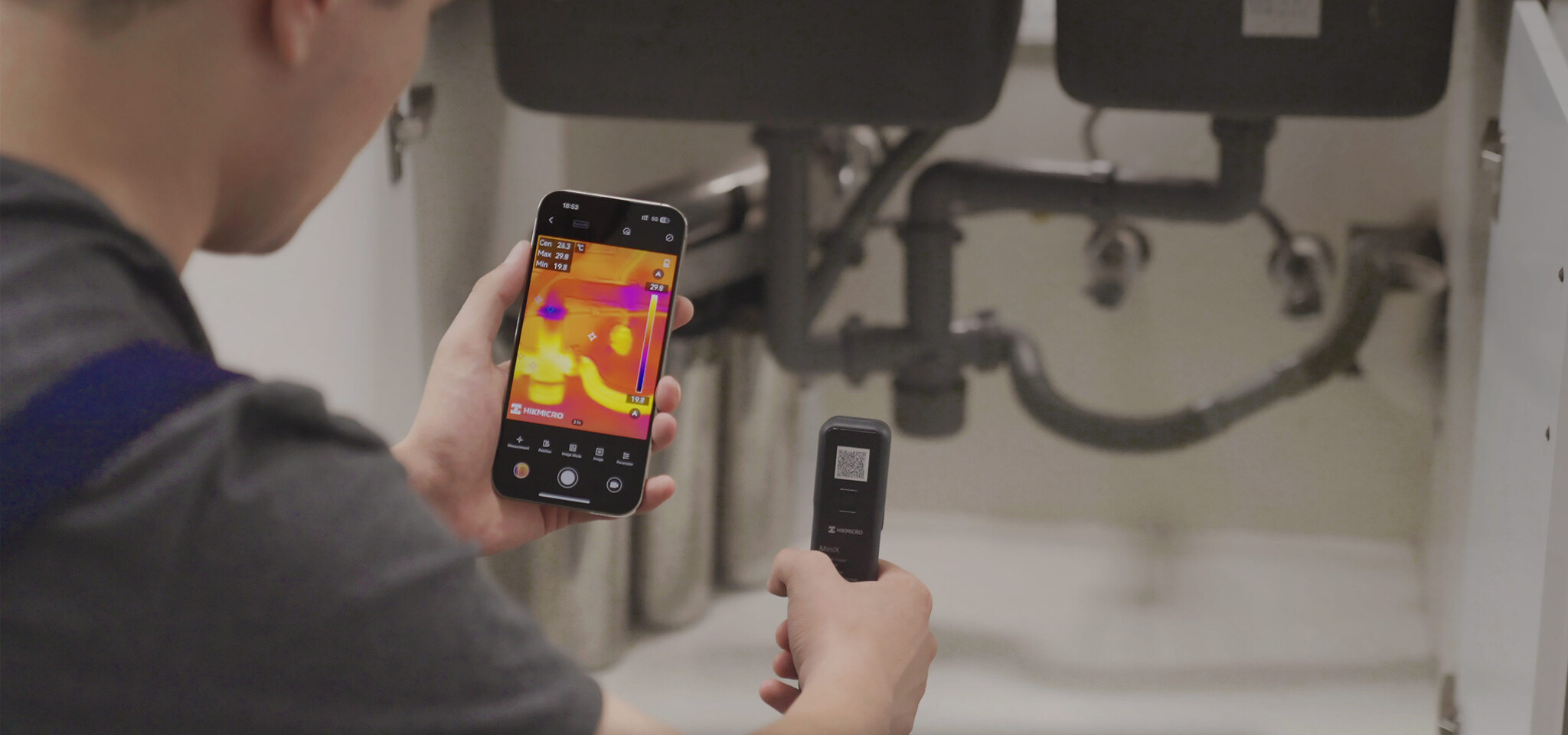 MiniX 256x192 Warmtebeeldcamera via Bluetooth