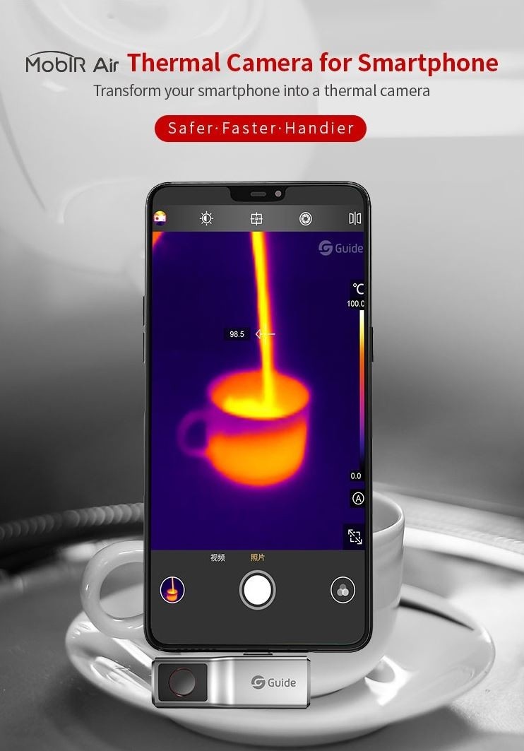 MobIR Air 120x90, 25Hz, Smartphone warmtebeeldcamera