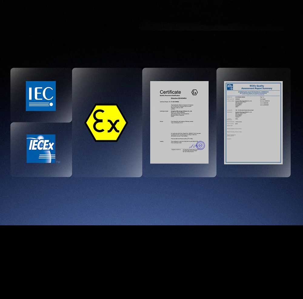 HIKMICRO BX20 ATEX Warmtebeeldcamera met 256x192 thermische pixels en optische camera 25Hz en WiFi