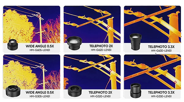G41 Warmtebeeldcamera met 480x360 Pixels, 50Hz, Fusiebeeld en GPS
