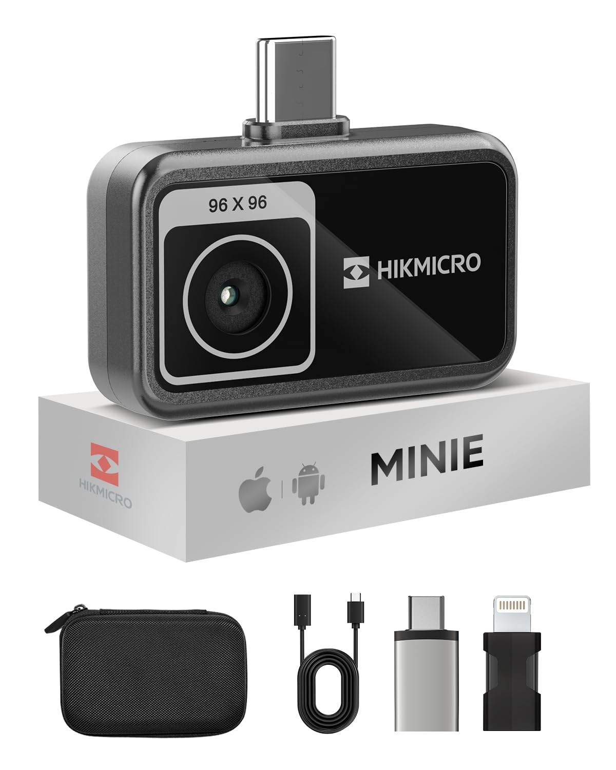MiniE Warmtebeeldcamera 96x96 pixels, 25Hz IOS en Android