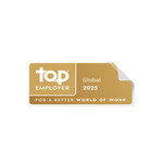 Top Employers wiederverwendbare Aufkleber klein Global 2025