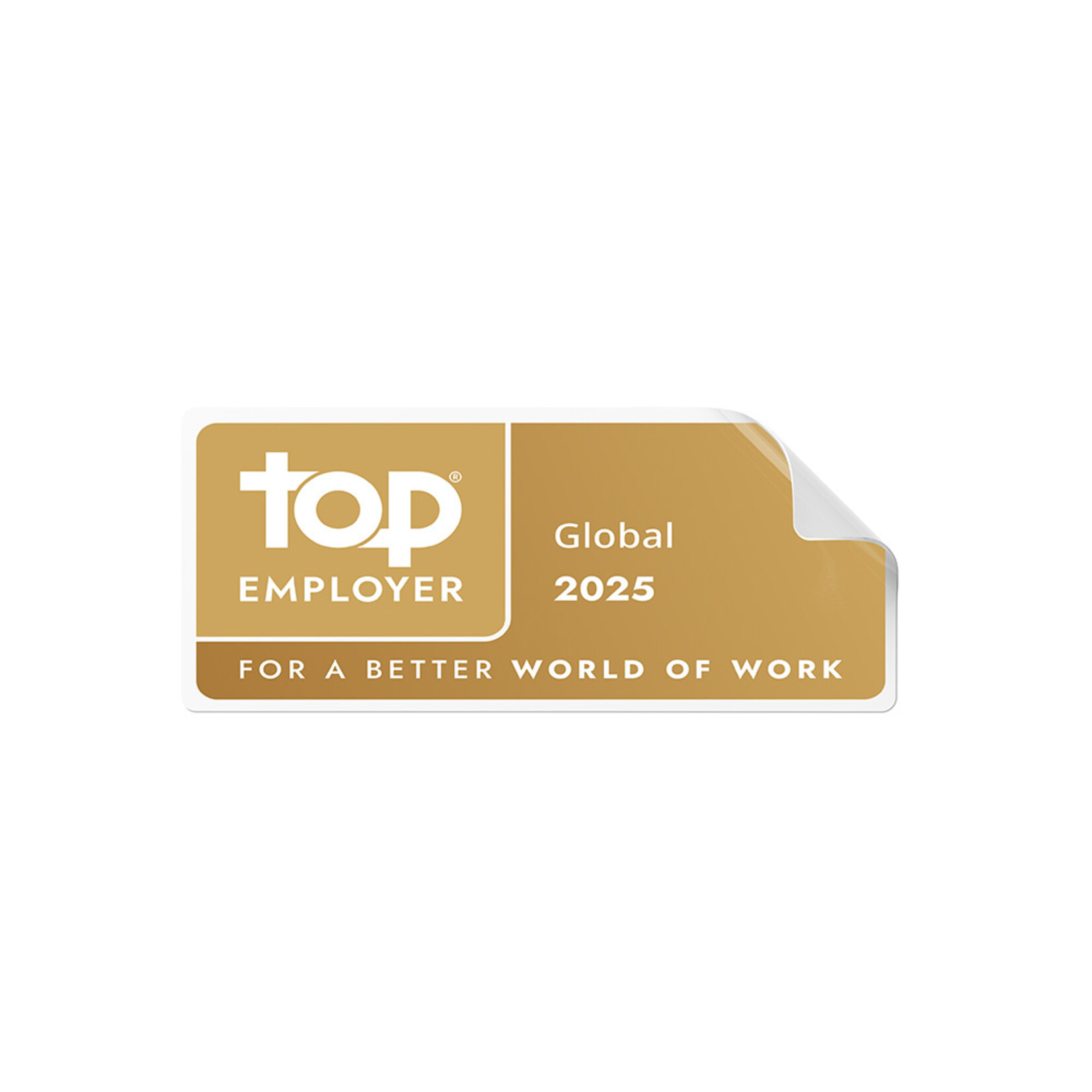 Top Employers wiederverwendbare Aufkleber klein Global 2025