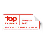 Top Employers wiederverwendbare Aufkleber groß Enterprise 2025