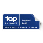 Top Employers wiederverwendbare Aufkleber groß Regional 2025